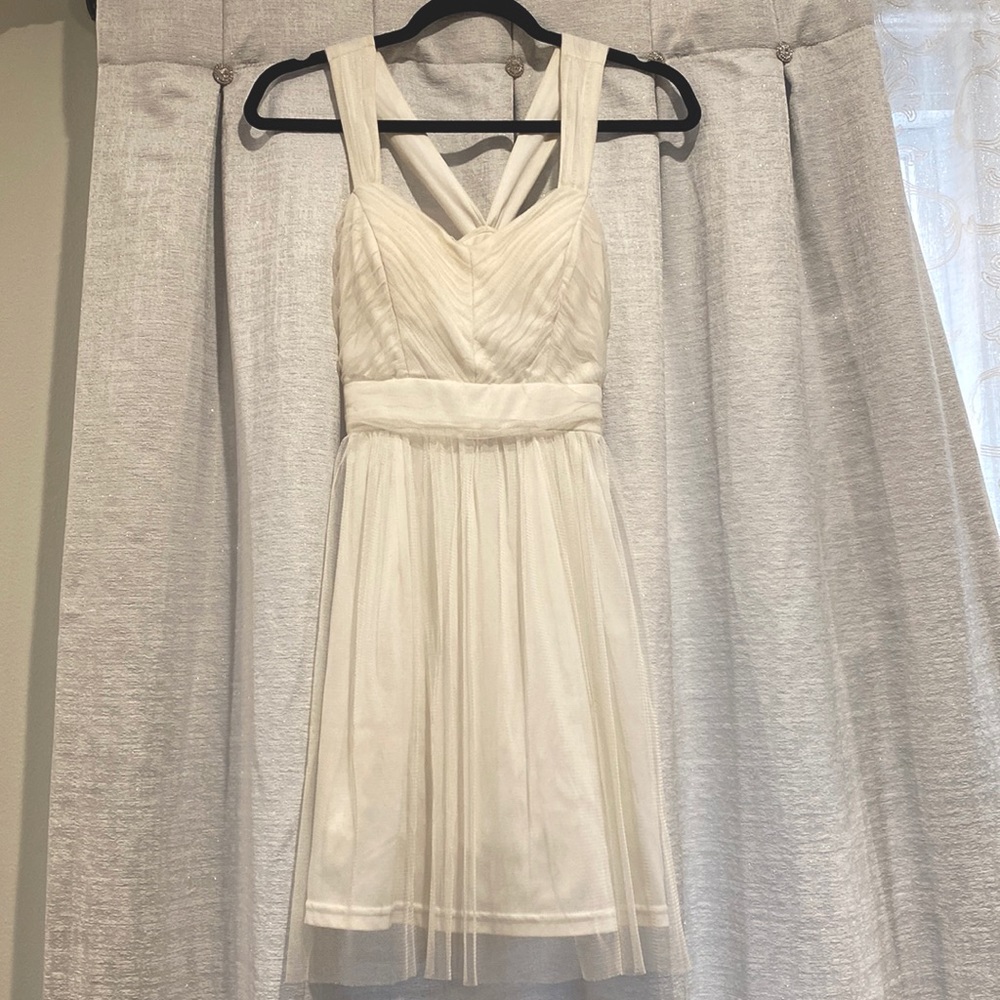 White mesh dress